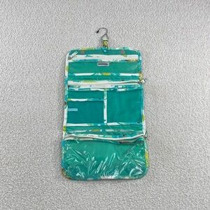 Teal Floral Hanging makeup Organizer traveling travels